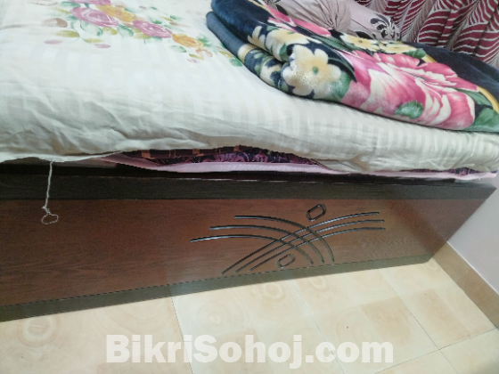 OTOBI Brand Double Bed Chocolate Brown